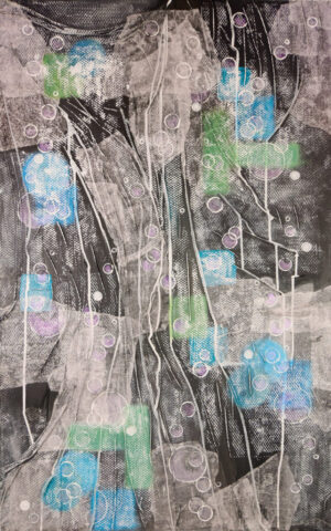 Boundless Ascent | mixed media on canvas | 50" x 32" | Original, $1,600