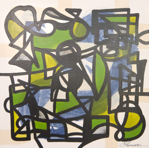 Abstract111 | acrylic on canvas | 26" x 26" | Original, $900 *SOLD!