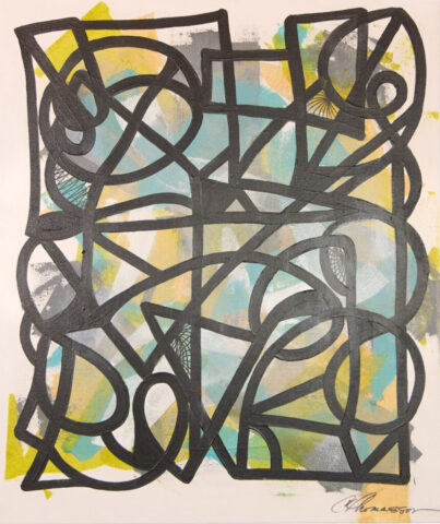 Abstract333 | acrylic on canvas | 26" x 22" | Original, $825