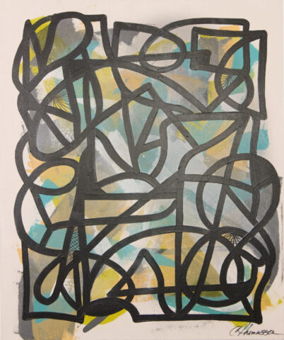 Abstract333 | acrylic on canvas | 26" x 22" | Original, $825